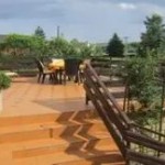 Vila Bretz - pohľad cez terasu vily